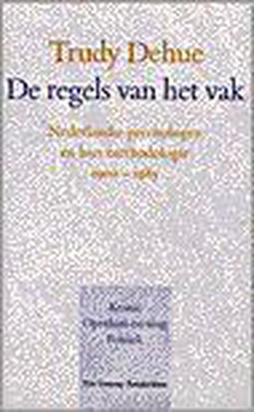 9789060128268 - Regels van het vak