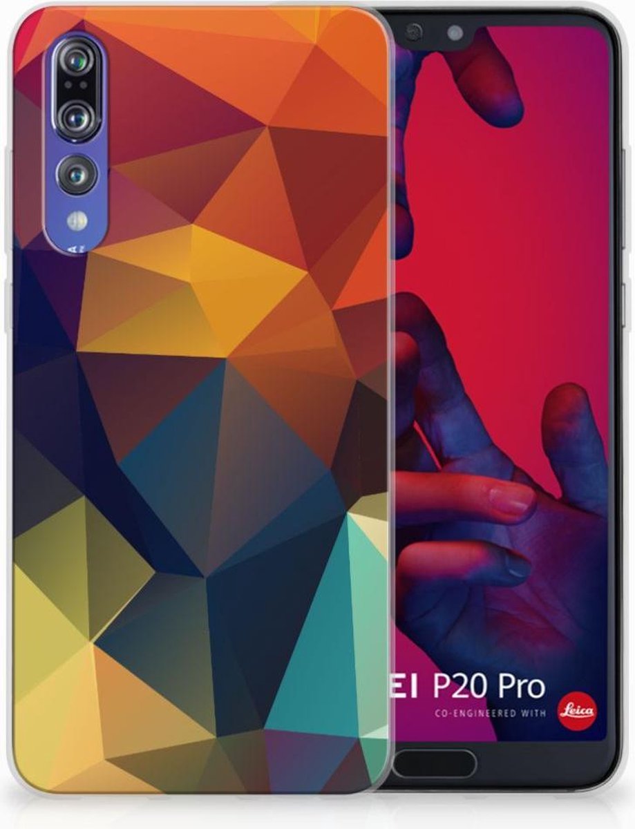 Huawei P20 Pro TPU Hoesje Polygon Color