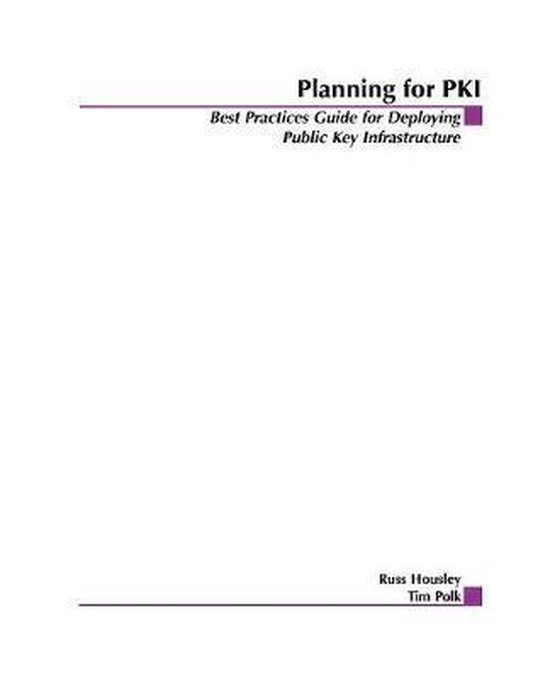 Planning for PKI - cover
