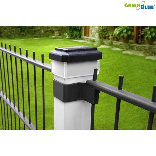Lampe de jardin solaire avec capteur crépusculaire 81x81x60 mm