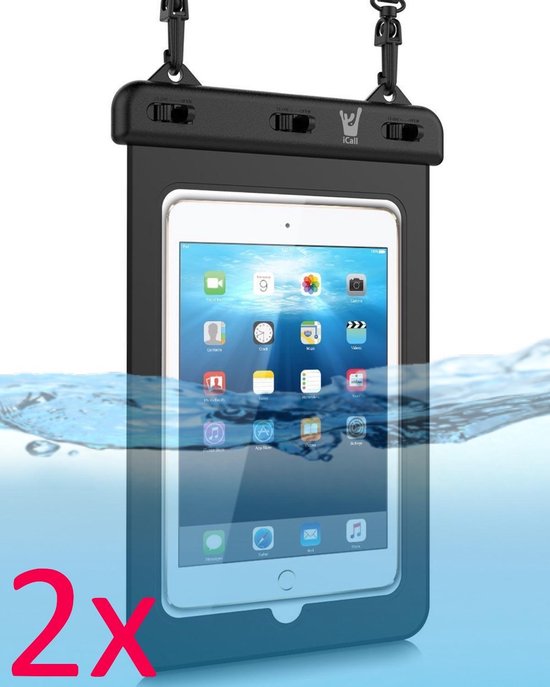 Waterdichte Tablet Hoes - Waterdicht Hoesje tot 5 meter - Waterproof Case Dry Pouch Hoes Universeel geschikt voor alle Tablets tot 10 inch - iCall