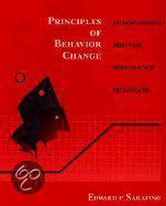 Principles of Behavior Change | 9780471109549 | Edward P. Sarafino ...
