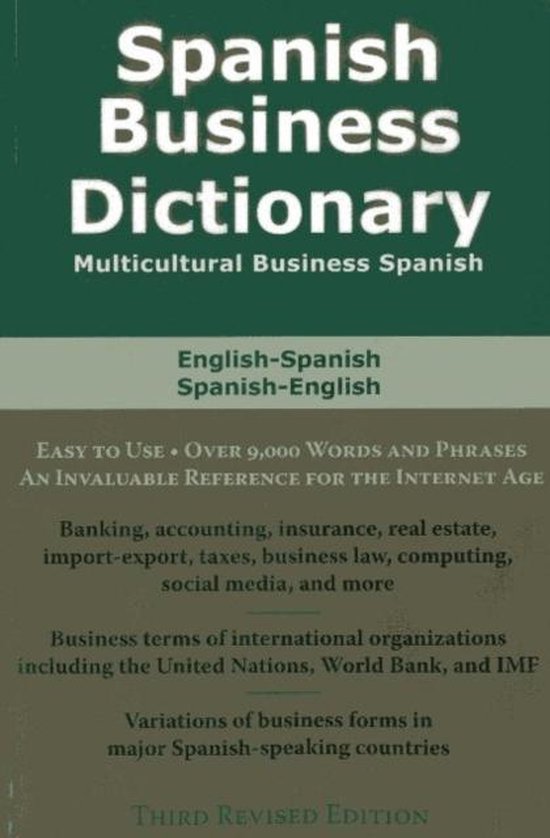 Spanish Business Dictionary, Morry Sofer 9780884003397 Boeken
