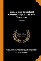 Critical and Exegetical Commentary on the New Testament