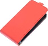 Rood Effen Flip case hoesje voor Samsung Galaxy Core I8260
