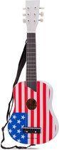 New Classic Toys - Gitaar de luxe - Vlag USA