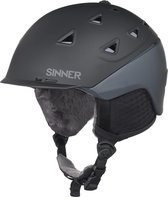 Sinner Stoneham Unisex Skihelm - Matte Black/Grey - L/60 cm