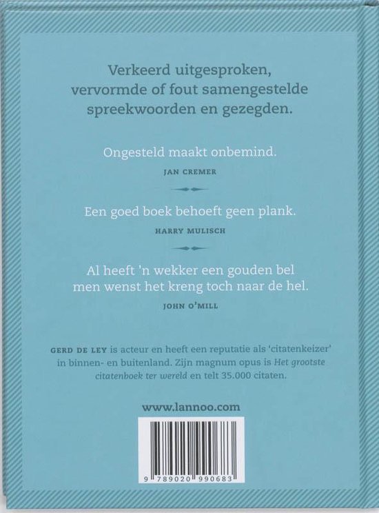 De klieren maken de man, Gerd de Ley 9789020990683