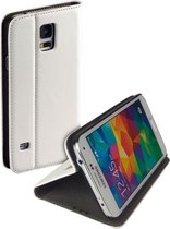 LELYCASE Stand Wallet Case Booklet Cover Samsung Galaxy S5 Wit