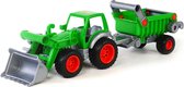Wader Tractor met Voorlader en Trailer