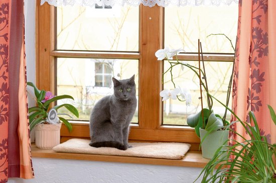 Kerbl Vesterbankkussen zelfopwarmend - Kattenkussen - 60 cm x 26 cm x 2 cm