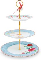 Pip Studio - Floral Etagere Blauw 3-laags