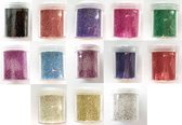 13x Mini Caviar Kralen zonder gat - Assortiment van kleuren - 0,8-1mm