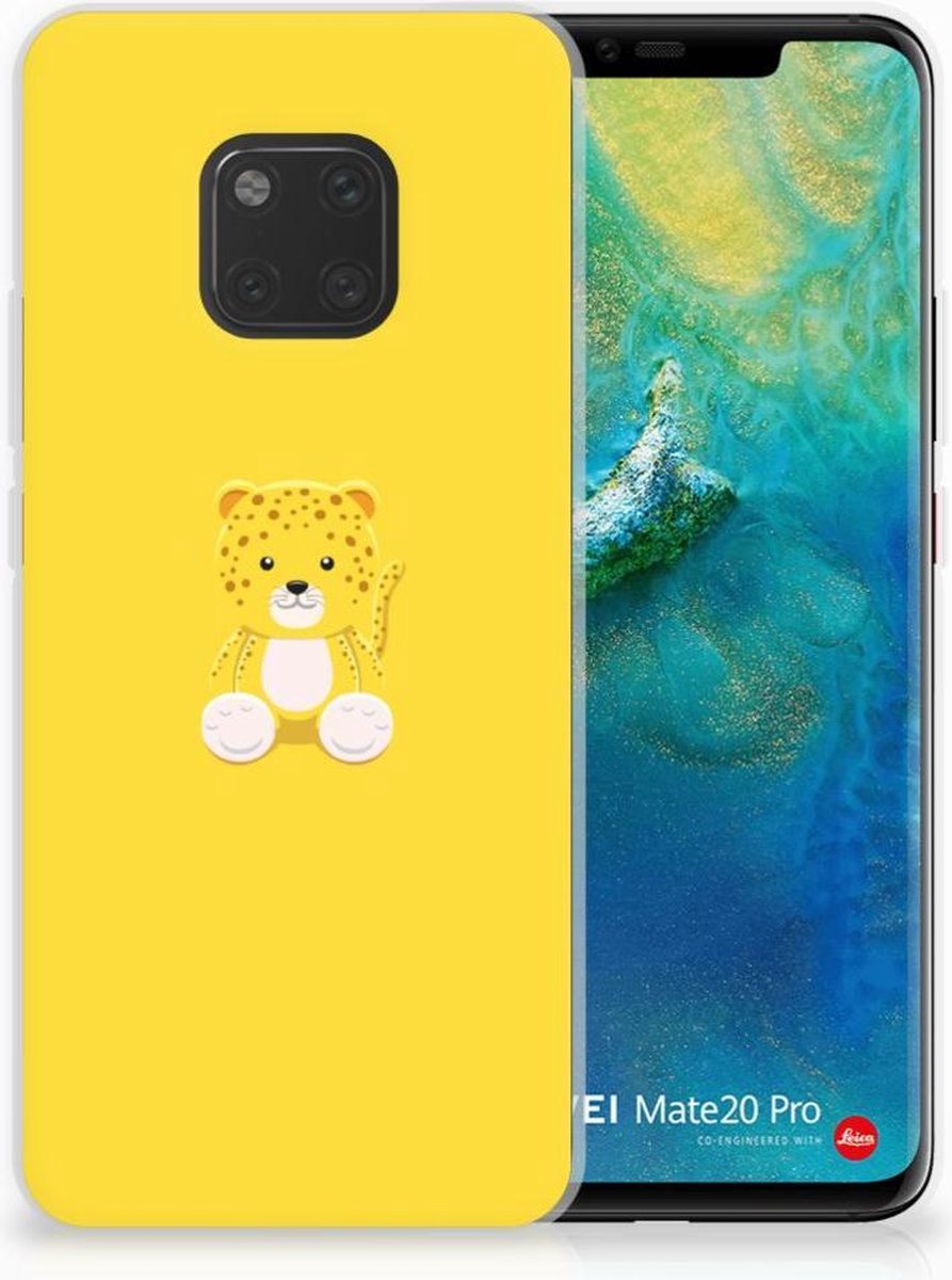 Huawei Mate 20 Pro Telefoonhoesje met Naam Baby Leopard