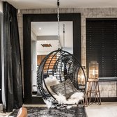 Moodadventures | Exclusives | Spiegels | Lijst Hout Zwart | 200x150 cm. |lijst 20 cm