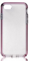 TPU Hybride Softcase iPhone 7/8/SE 2020 - Roze Transparant
