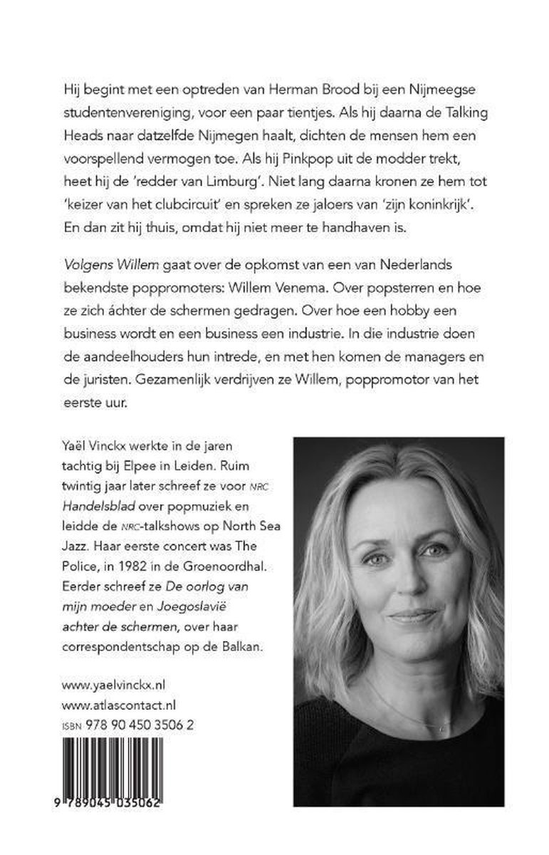 Volgens Willem - back cover