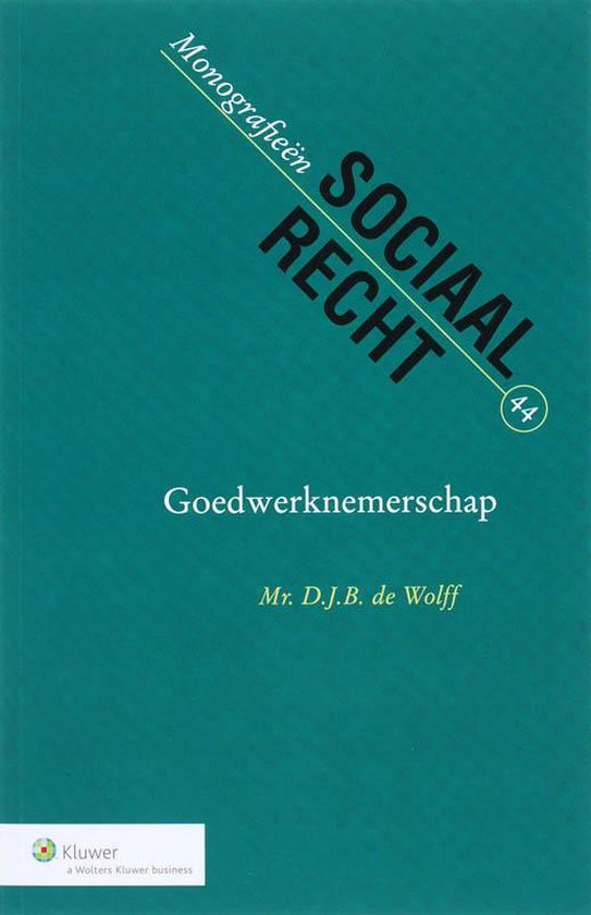 Cover van het boek 'Goedwerknemerschap / druk 1' van D.J.B. Wolff