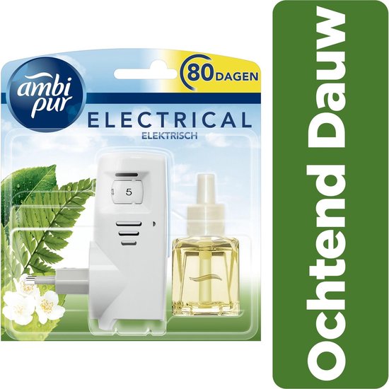 Ambi Pur Electrische Luchtverfrisser 1 compartiment Starterkit + Navulling Morning Dew