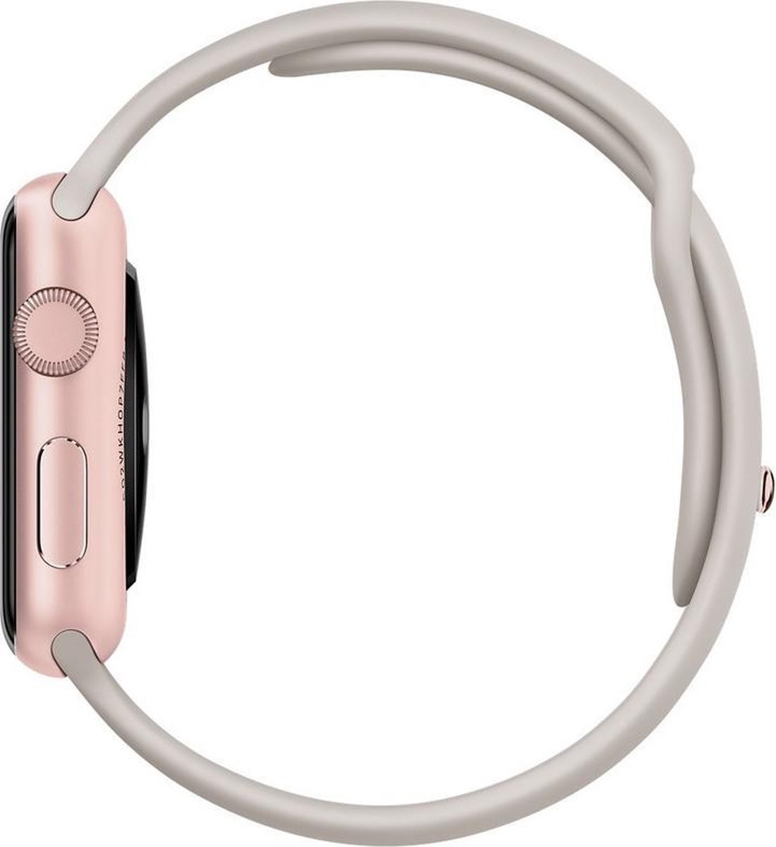 Apple Watch 42mm rose gold case met stone sportband MLC62FD/A | bol.com