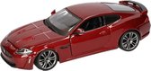 Modelauto Jaguar XKR-S bordeaux rood 1:24 - speelgoed auto schaalmodel