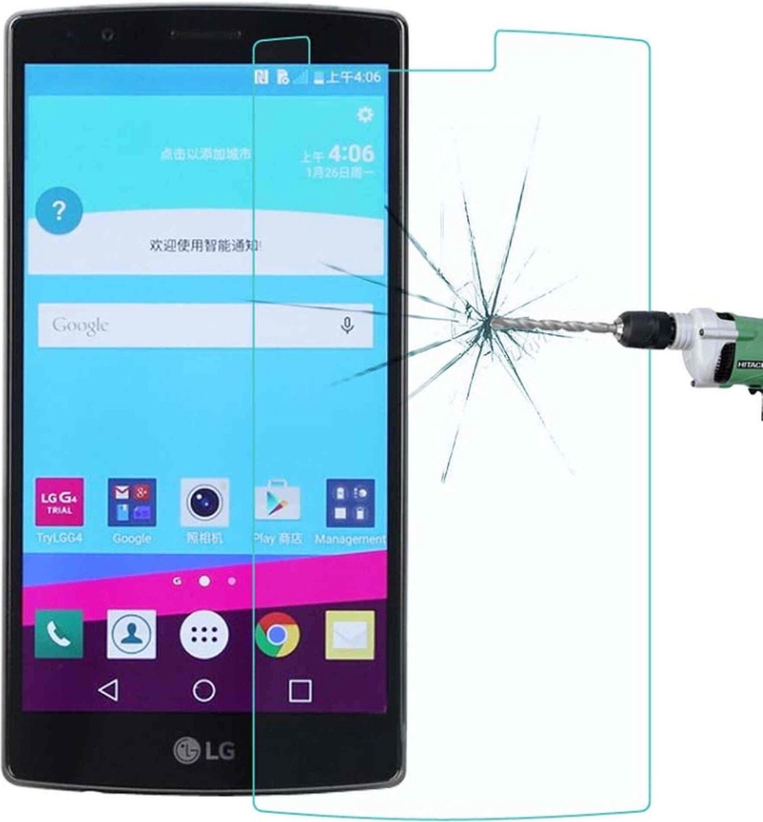 Tuff-Luv Radian 2.5D Gehardglas Screen Protector Zonder Bubbels Voor Huawei Ascend Mate 7