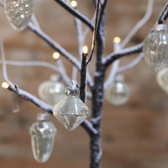 Luca Lighting Boom met bruine takken en 12 LED lampjes werkt op