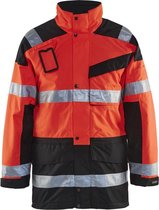 Blåkläder 4426-1997 Parka (Uitneembare voering) High Vis Rood/Zwart maat M