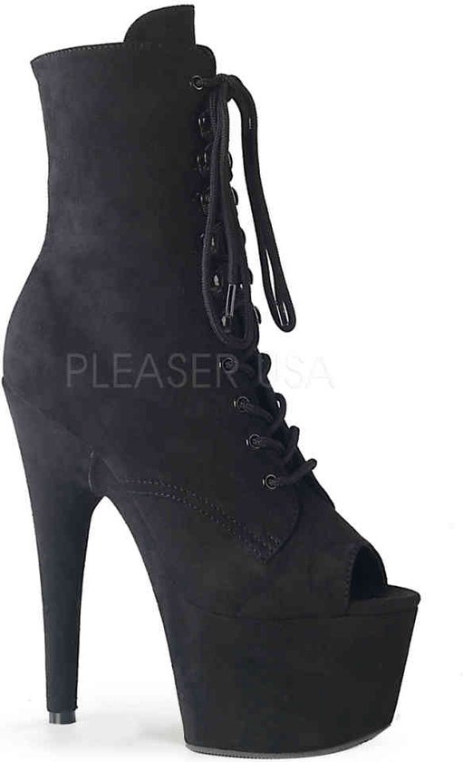 Pleaser Enkellaars -39 Shoes- ADORE-1021FS Zwart