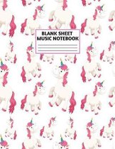 Blank Sheet Music Notebook