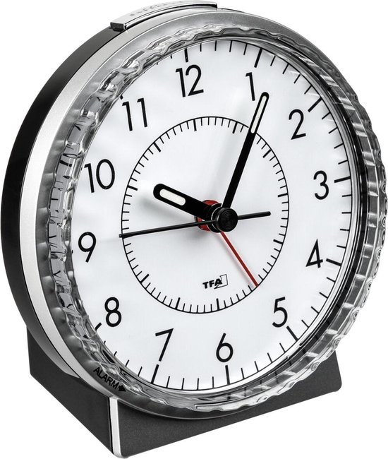 TFA Réveil à Quartz Dostmann 60.1000.01 Chrome 4009816018410