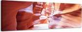 Antelope Canyon - Canvas Schilderij Panorama 158 x 46 cm