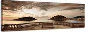 San Sebastian - Canvas Schilderij Panorama 158 x 46 cm