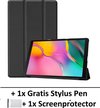 Zwart, PU Leder, T510/T515 - SMT510/SMT515 Screen Protector Display Bescherm Folie Transparant Clear, Touchscreen Stylus Pen Aanwijspen Multi Color