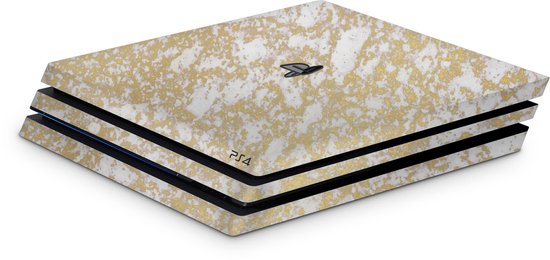 Skin Décalcomanie Pour PS4 Pro - Marbre Blanc Gris Tourbillonnant - Itsaskin
