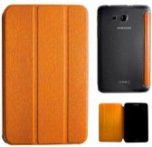 Samsung Galaxy Tab 3 7.0 T110 smart case met transparante achterkant Oranje Orange