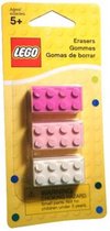 LEGO 852734 gummetjes (wit, lichtroze, donkerroze)