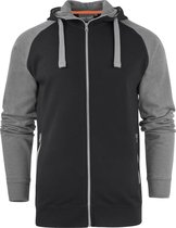 MacOne - Hooded Sweater - Chris - zwart/grijs - XS