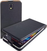 Zwart Eco Leather Flip Case Hoesje Samsung Galaxy Note 3