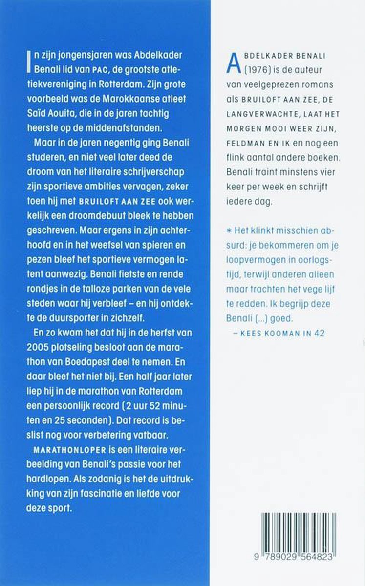 Marathonloper - back cover
