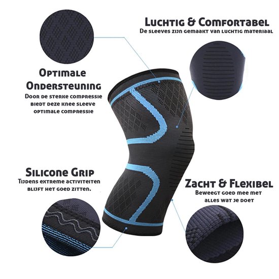 Effectieve Kniebrace Bandage - 2 Stuks - Unisex - Maat M