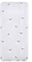 Shop4 - Samsung Galaxy S10 Plus Hoesje - Zachte Back Case Zeehondjes Transparant