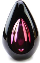 Glasobject Premium Mini urn glas Diamond black-red