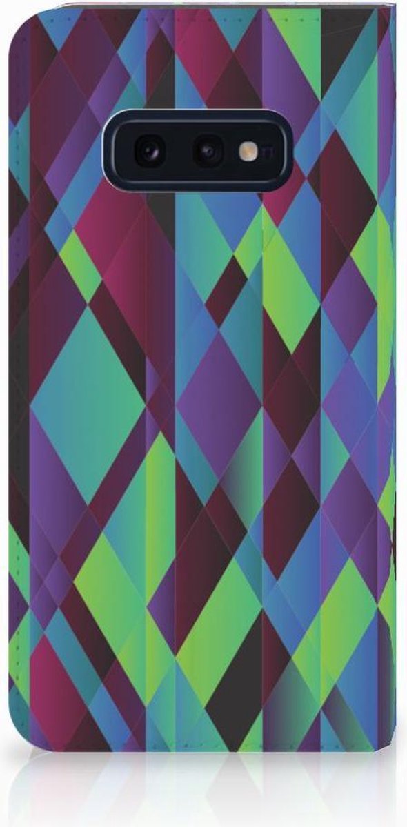 Samsung Galaxy S10e Stand Case Abstract Green Blue