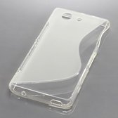 TPU Case voor Sony Xperia Z3 Compact (Mini) - Transparant Wit met Kristalhelder