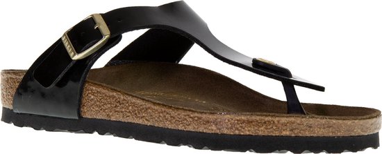 Birkenstock Gizeh Slippers - Maat 42 - Vrouwen - zwart | bol.com