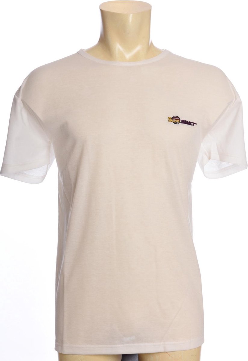 Sunselect zondoorlatend dames T-shirt met O hals - White - Maat S | bol.com