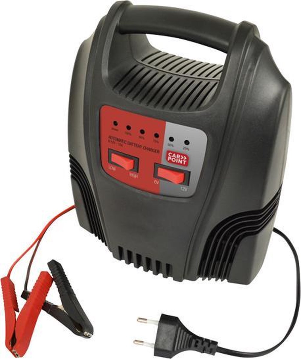 Ladegerät Autobatterie 12V oder 6V 4A für 4Ah bis 120Ah Batterie, auto ladegerät