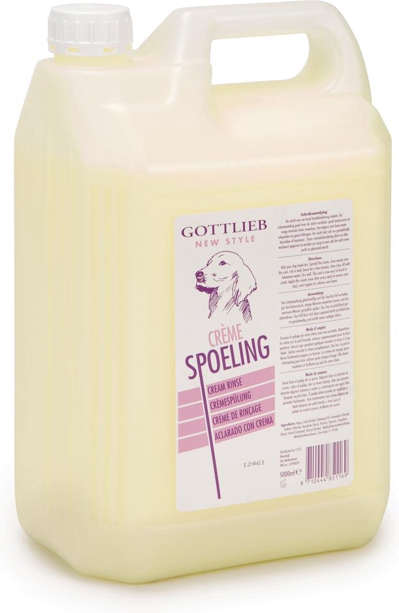 Gottlieb Cremespoeling - Hondenshampoo - Hond - 5 liter