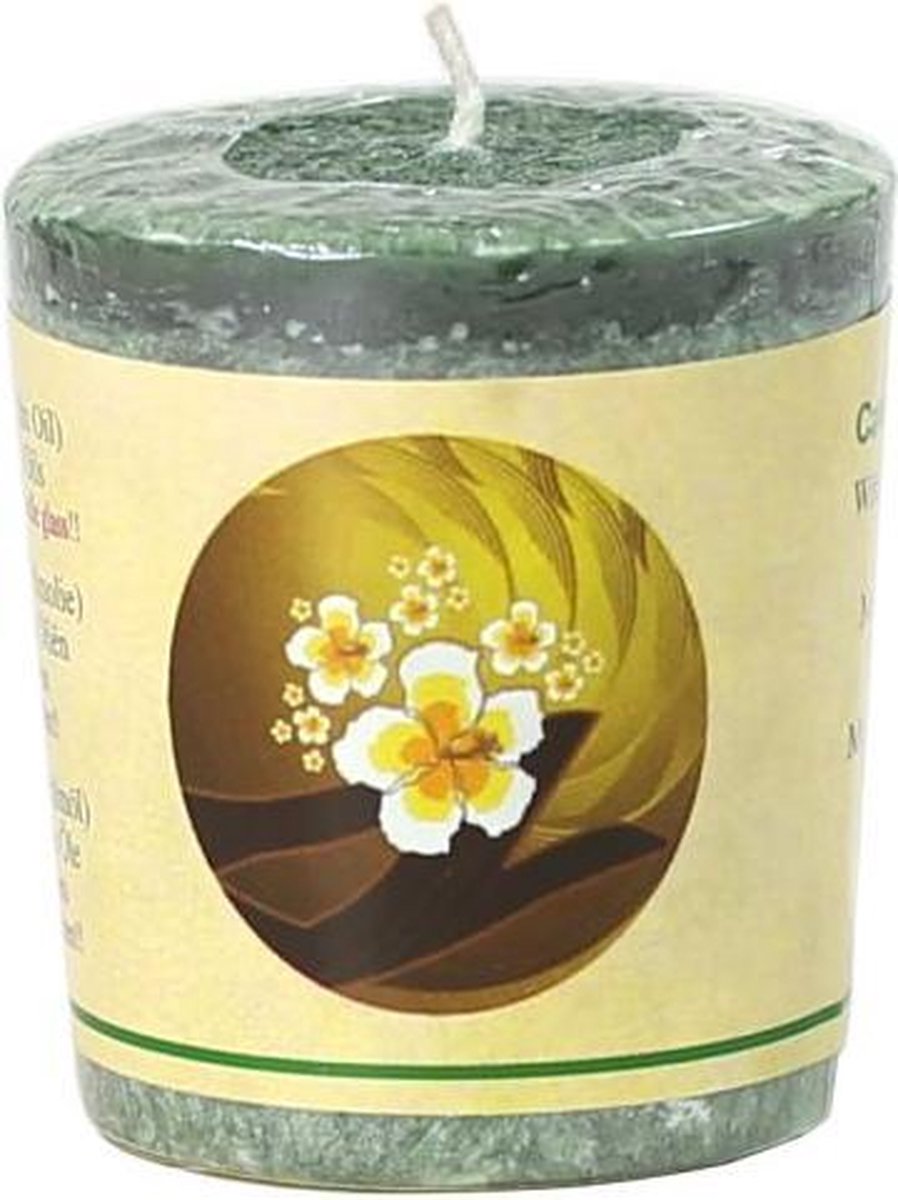 Goedkoopste Chill-out geurkaars Canadian Forest stearine - Stearine - 4.5x4 - Groen (3 stuks